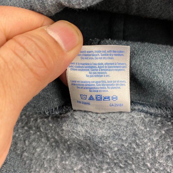 Gildan Sweater Men L Gray Hoodie Pullover Sweatshirt Cabela's Camping Outdoors - Picture 7 of 10